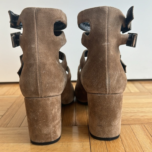 SAINT LAURENT Suede Gladiator Sandals Size 6 - Picture 7 of 10